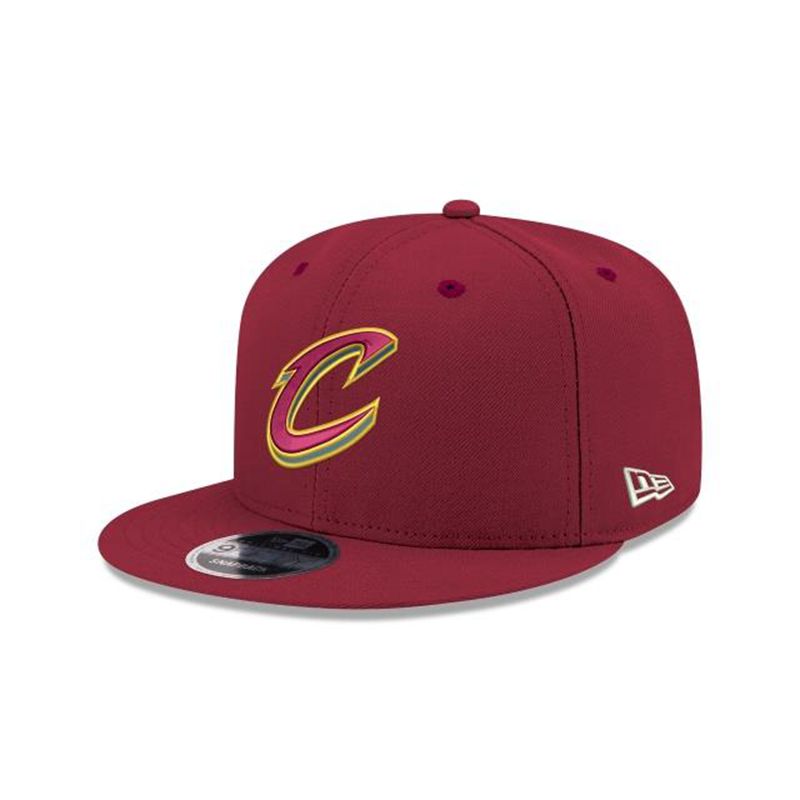 NBA Cleveland Cavaliers Team Color 9Fifty Snapback (AOE2759) - Red New Era Caps